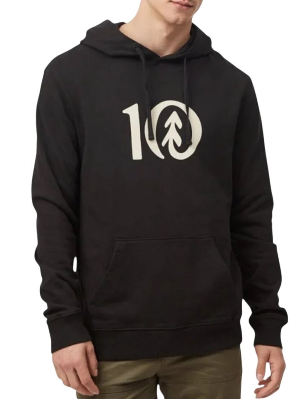 TENTREE Black Organic Cotton Classic Hoodie Eco Conscious Casual xl